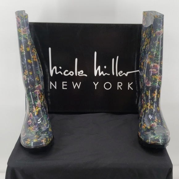 Rainboots Nicole Miller Rainyday Magda Waterproof Boots Last Pair Size 6 - Picture 2 of 8
